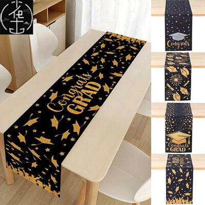 Graduation Table Runner Graduation Decorations 2024 Black Go