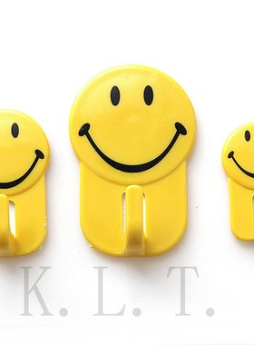 3pcs/set cartoon  cute smiley towel hook bathrooms be
