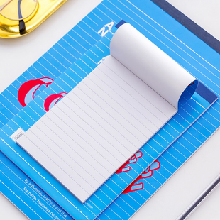国利便签信纸A6便条笔记本拍子本A5单行草稿纸A4横线便笺本易撕页