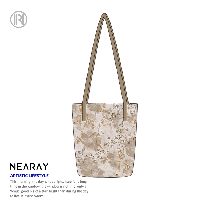 尼睿复古文艺品质感水桶包