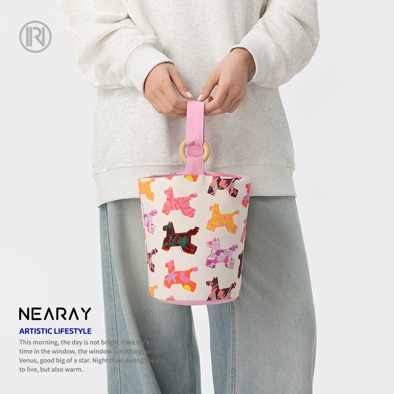 尼睿新款手拎水桶包日常百搭手提包上班通勤杂物小拎包帆布包Q318,箱包皮具/热销女包/男包,时尚帆布包,淘宝优惠券,粉丝福利购,淘宝优惠卷