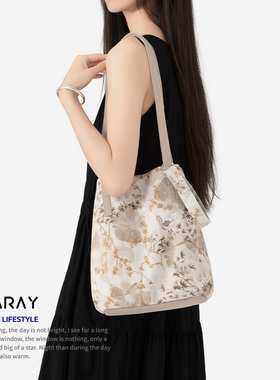 尼睿新款通勤百搭单肩包文艺休闲大容量托特包日常单肩包包女Q144