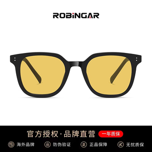 墨镜女高级感ins防紫外线强光茶色近视眼镜男款潮黄色开车太阳镜
