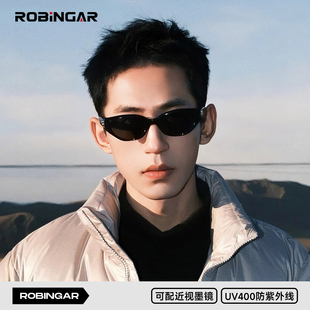 GM墨镜男猫眼复古太阳镜女款近视带度数防紫外线rococo情侣礼物