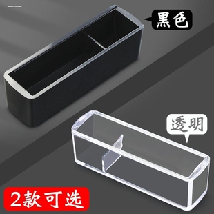 印章盒子带印泥单个独立章盒便携式私章人名章法人章方形收纳盒