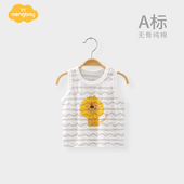 宝宝上衣无袖 Aengbay婴儿背心纯棉夏季 薄款 夏天T恤新生儿吊带背心