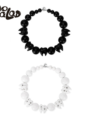 官方emo salad 亮钻牙齿串珠项链 原创设计 Teeth Necklace 2色