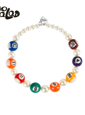 官方emo salad 24ss 台球珍珠项链 原创设计 Billiards necklace