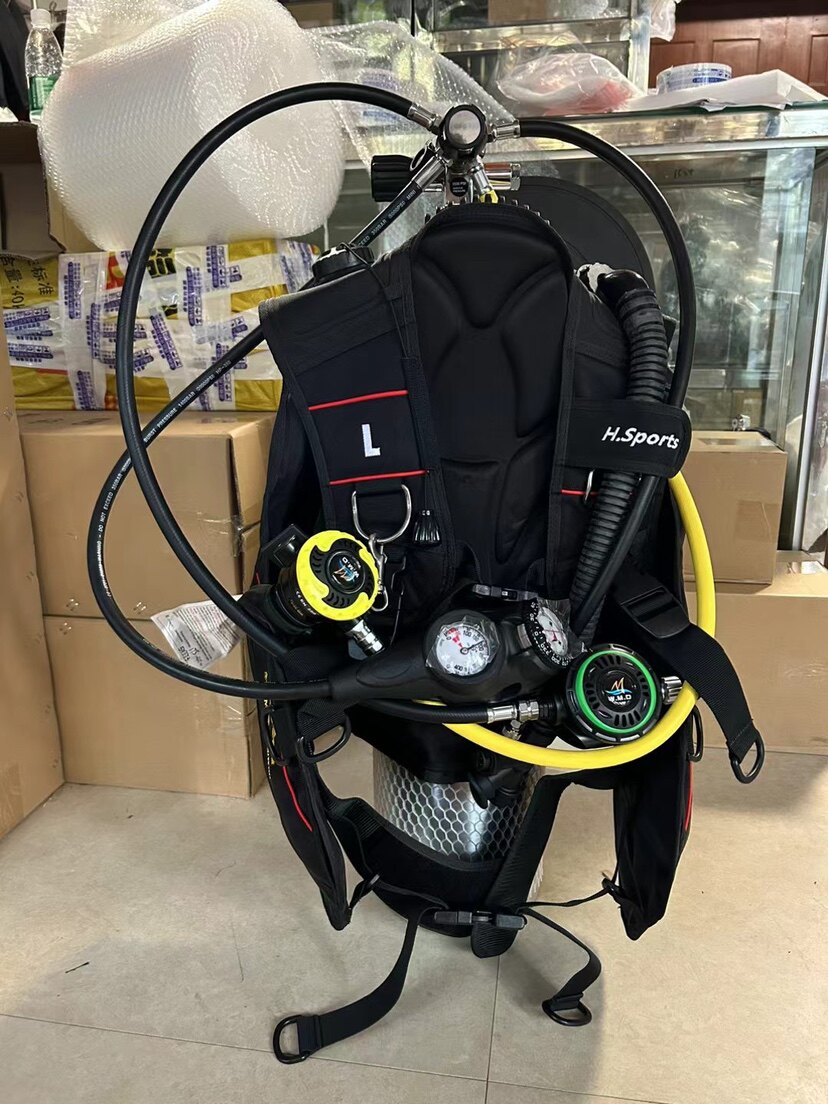 越鲨12升水肺潜水装备深潜6升8套装全套整套组合打捞氧气瓶呼吸器