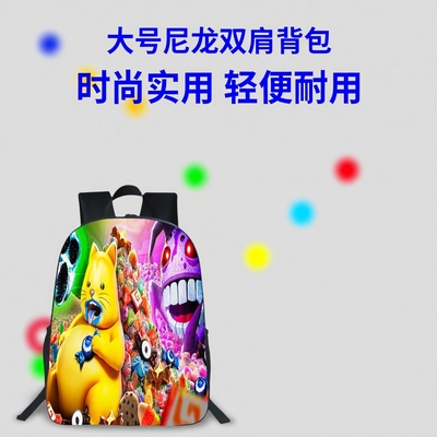 1-6年级doors roblox Figure2双肩背包逃离大门2灰色老鼠猪毛书