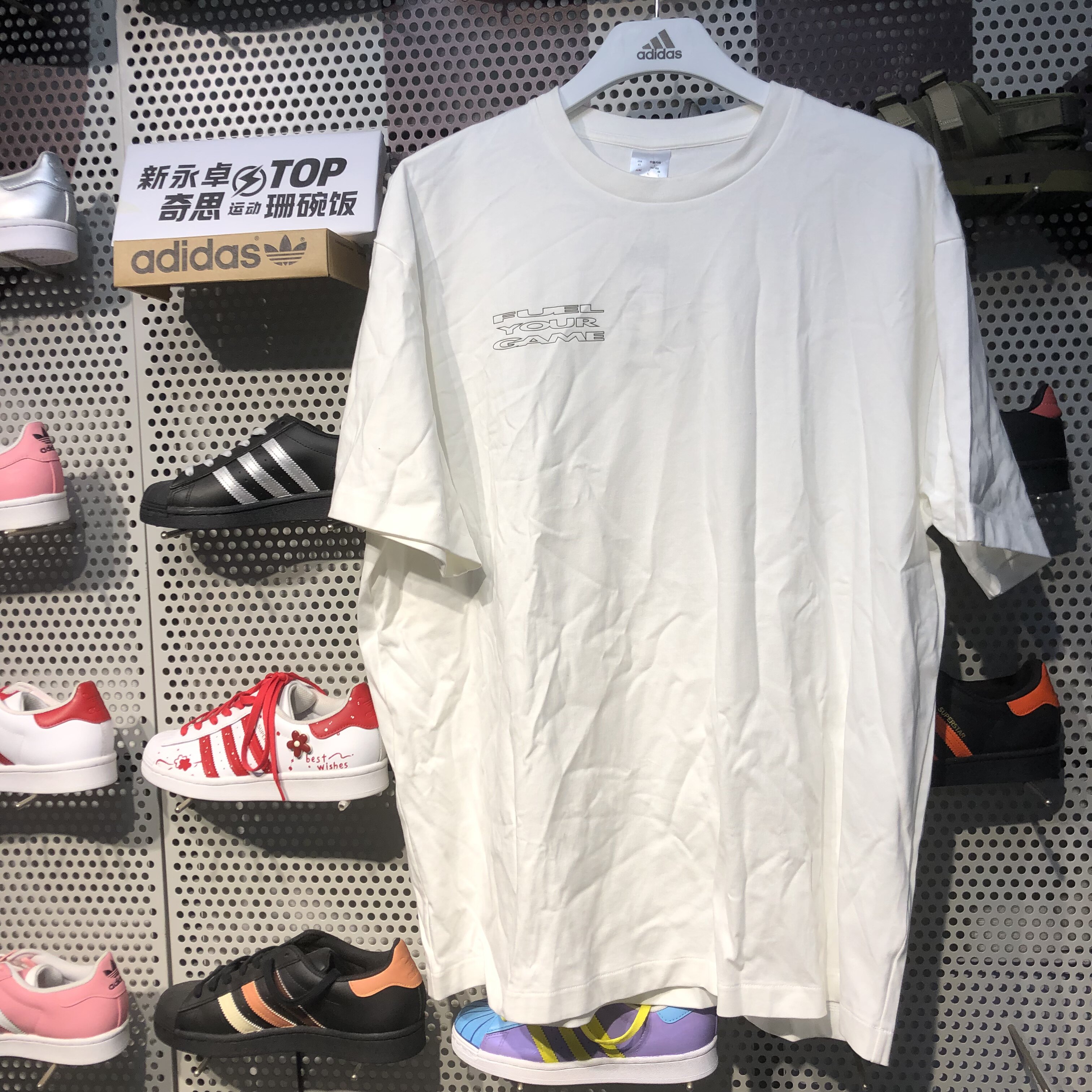 断码L阿迪达斯Adidas正品男女同款圆领透气运动休闲短袖T恤JC6126