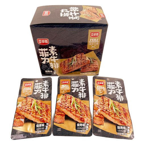 豆多奇手撕素肉香辣烧烤加量装