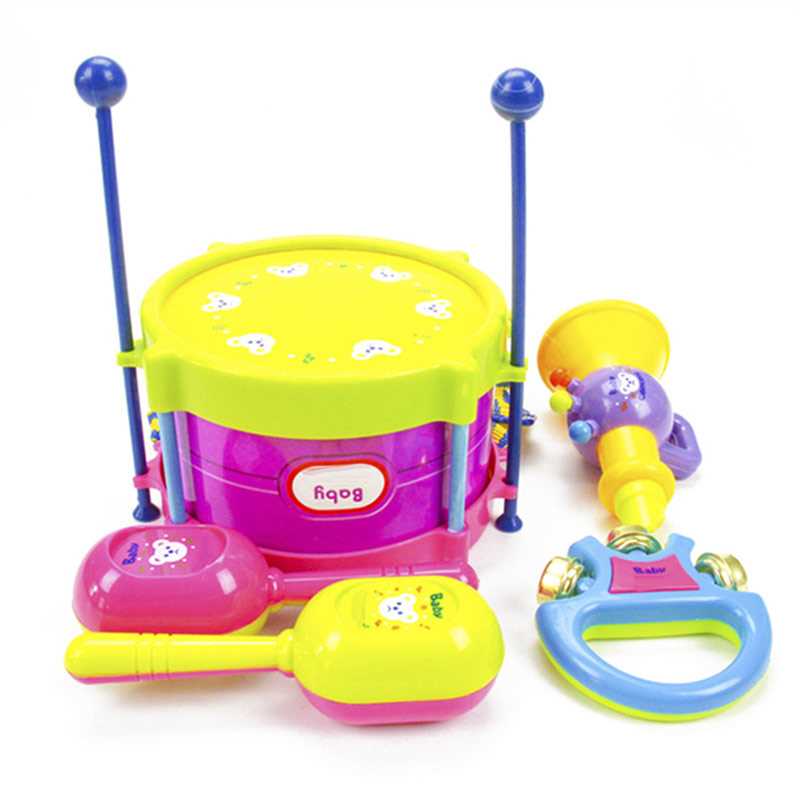 5Pcs/Set Baby Drum Set Kids Roll Drum Musical Instruments Ba|ruв категории жизнь прибор, жизнь бытовой арматура, телефон аксессуары - от Buy2taobao.com для оказания профессиональной услуги покупки агента Taobao