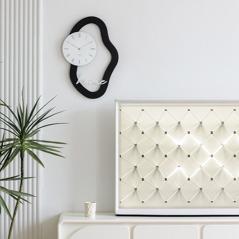 wozoom屋准现代简约挂钟客厅家用艺术大气餐桌轻奢时钟表挂墙