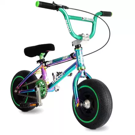 Wildcat Mini Bmx C款pro款炫彩绿迷你小轮车儿童bmx整车高配