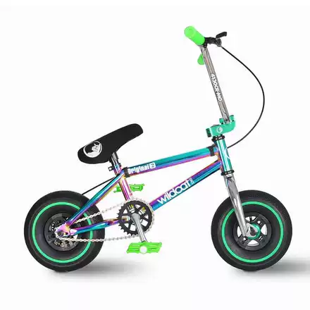 Wildcat Mini Bmx C款pro款炫彩绿迷你小轮车儿童bmx整车高配