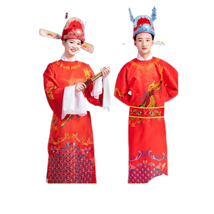 女驸马演出服装成人状元帽戏曲京剧戏服状元郎古装剧官服表演戏服