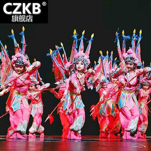 花木兰穆桂英挂帅戏曲舞蹈表演服京剧变脸服装刀马旦儿童演出服女