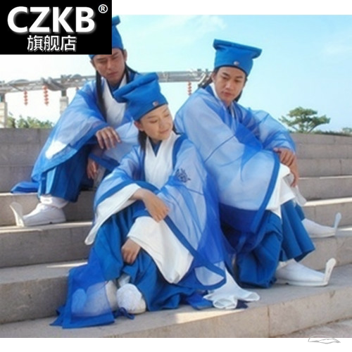 儿童汉服许仙古装梁山伯与祝英台服装书生装才子服古代学生装