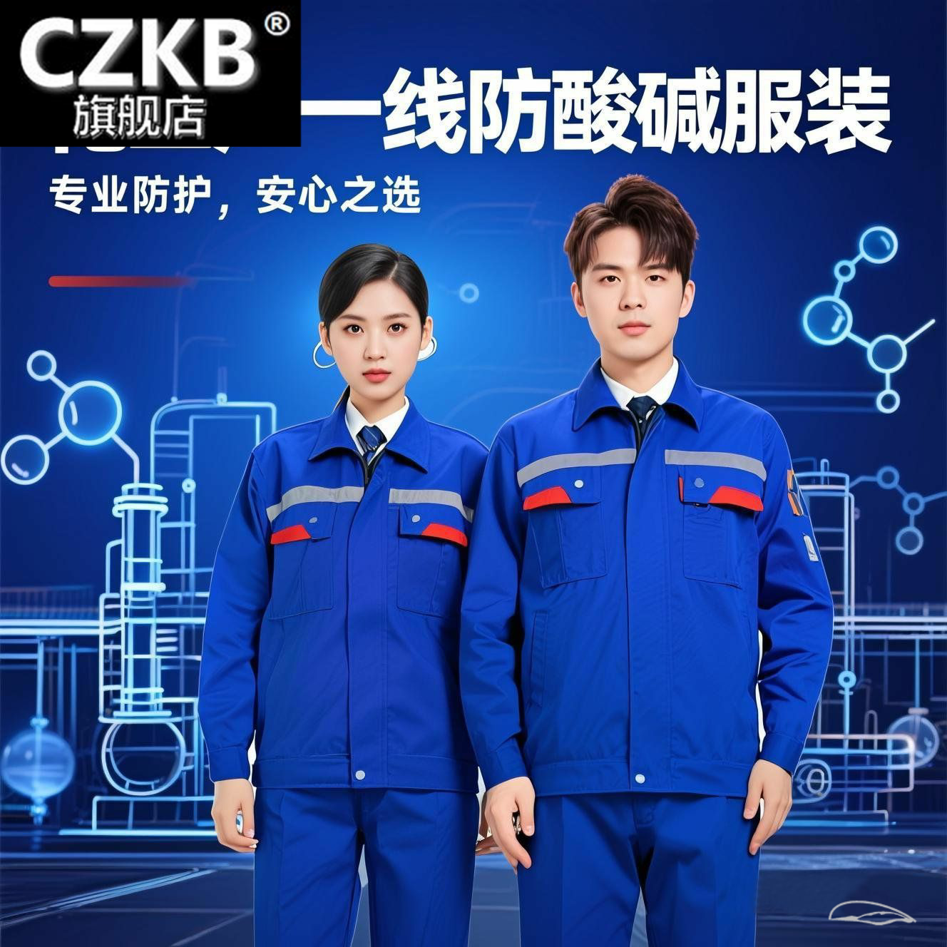 定制化工一线工作服特种防护服防