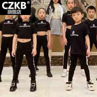 儿童模特训练服装 男女童童模练功服少儿t台走秀夏季班服短袖套装