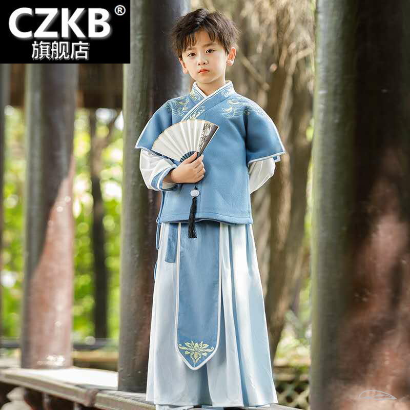 秋冬男童汉服复古中国风古装儿童