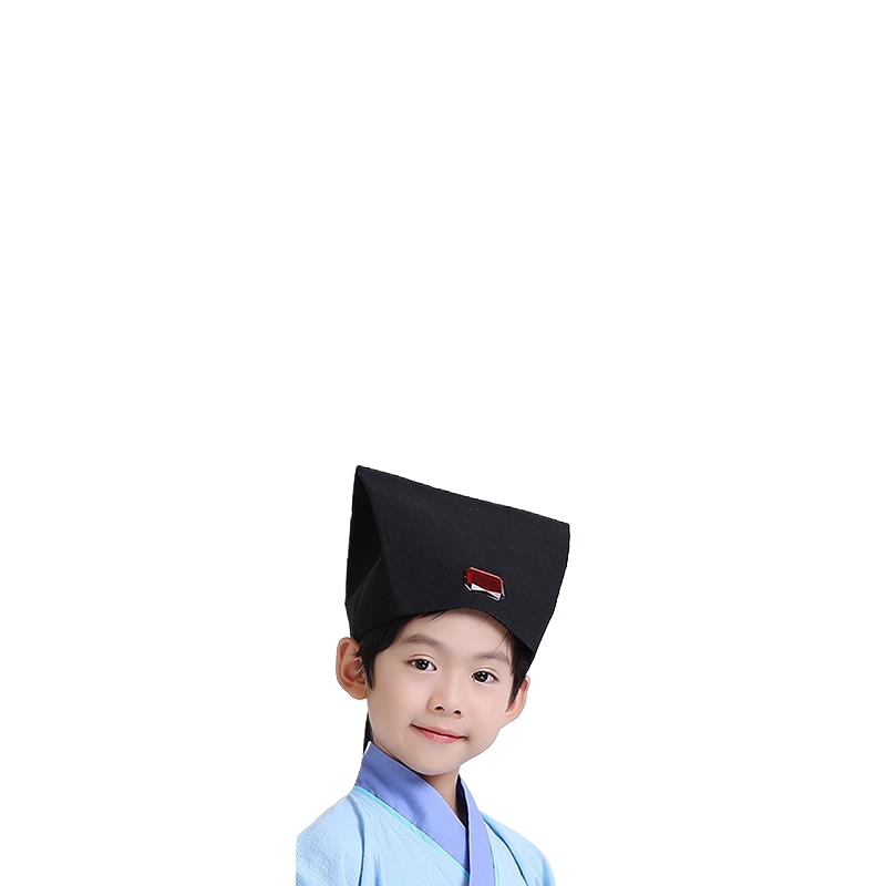 儿童古装汉服国学男童布鞋小白鞋儿童演出服