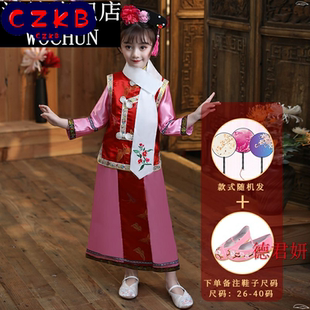 服儿童清朝服装女童满族古装影楼摄影宫廷贵妃演出服