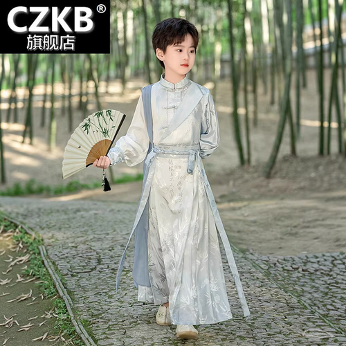 汉服男童夏季2026新款男孩古装演