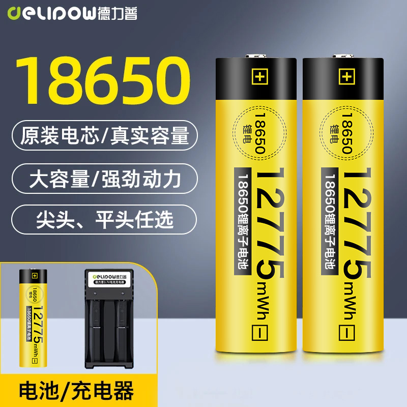 18650锂电池大容3.7v收音机电蚊拍强光手电筒风扇4.2v通用充电器