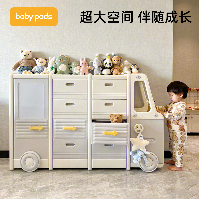 babypods儿童玩具收纳架收纳柜置物架储物柜宝宝玩具架落地整理柜属于什么档次？