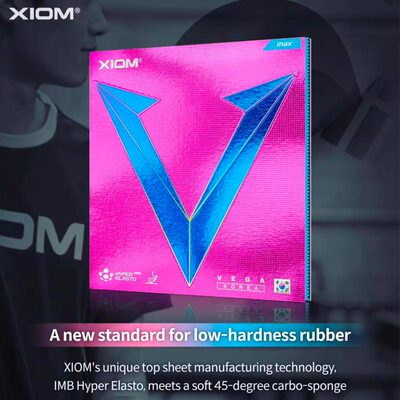 骄猛XIOM乒乓球拍胶皮彩色蓝粉色