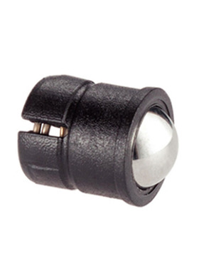 黑色塑料尾端开一字槽 压入式球头柱塞GN614.5-4/5/6/8/10-KU-KD