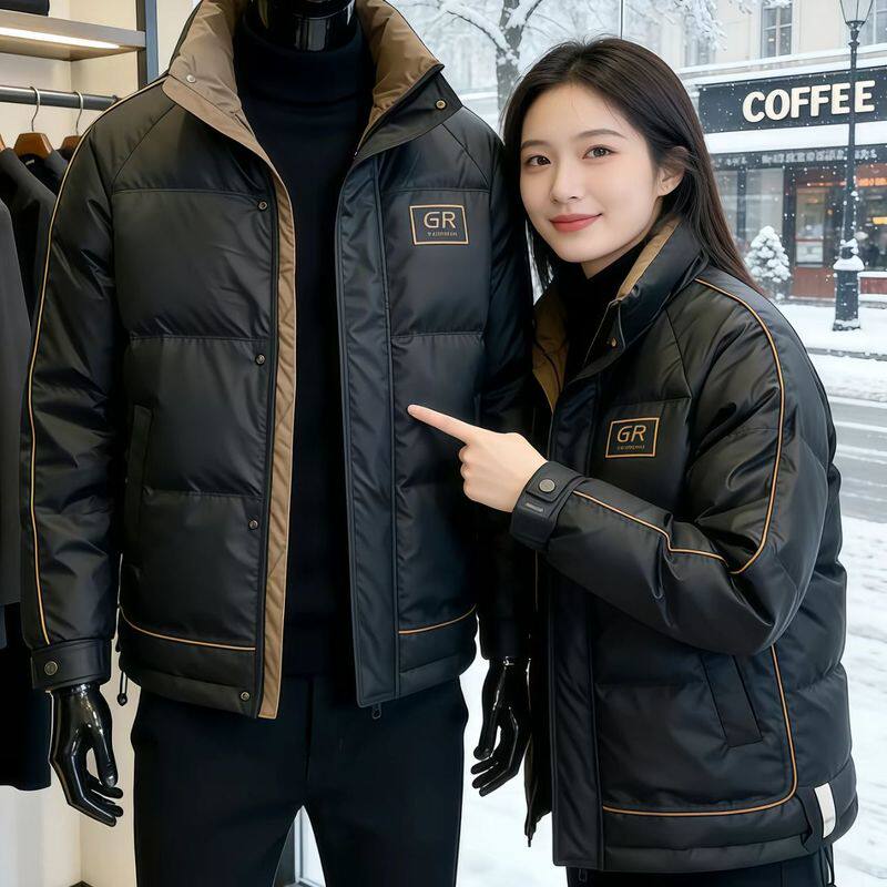 轻薄冬装羽绒服立领冬季男士新款潮牌时尚反季免洗短款防寒外套