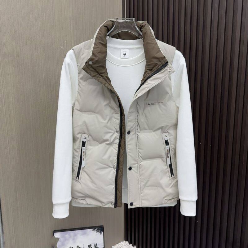 冬季新款立领羽绒马甲男士背心羽绒服休闲百搭简约保暖青年外套男