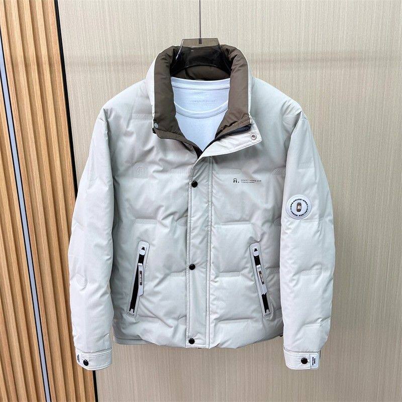 高品质男装潮流羽绒服冬季保暖休闲防寒服男士免洗轻奢白鸭绒外套