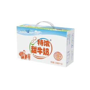 新希望蝶泉大理邓川特浓甜牛奶250g 16盒装 全家早餐牛奶