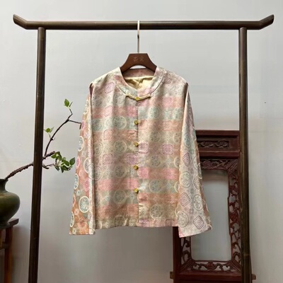 【锦绣】宋锦新中式桑蚕丝外套W50024