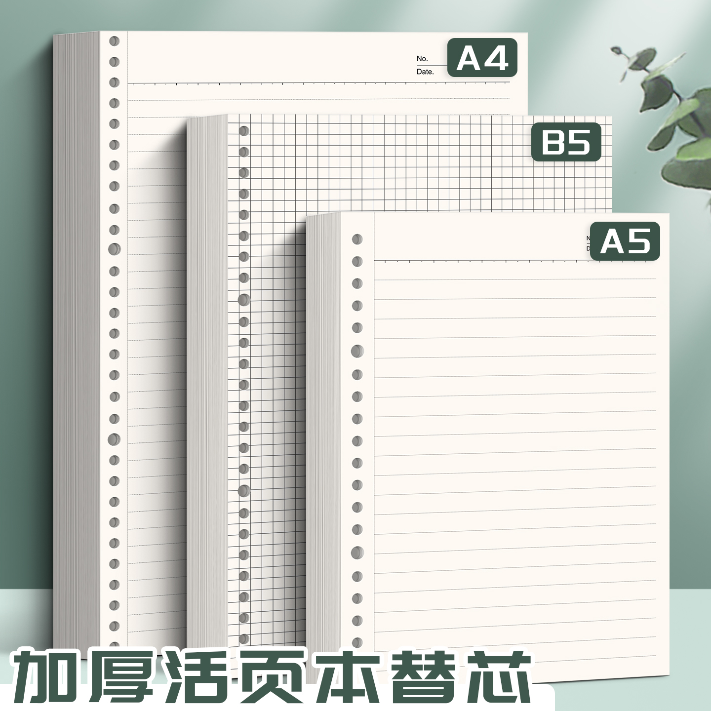 b5活页本替芯a4活页纸横线英语