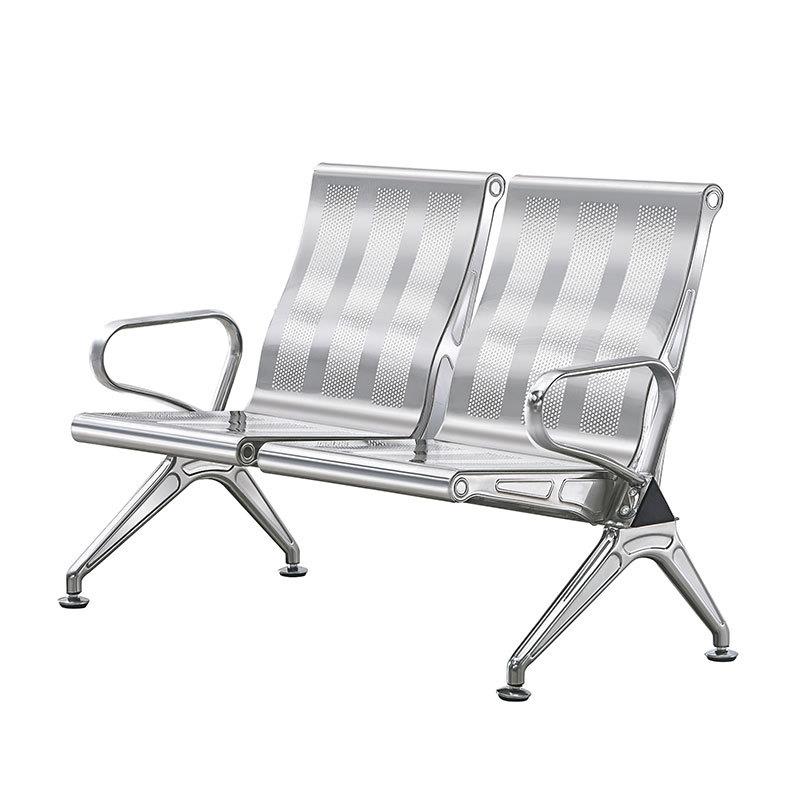 不锈钢高背三角椅医院候诊输液椅银行排队等待座椅机场等候椅