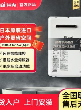 Rinnai/林内 REU-V1616W(K)-CH恒温进口燃气热水器防冻室外16升
