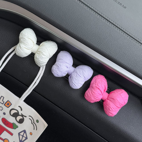 蝴蝶结汽车前排挂钩可爱装饰品