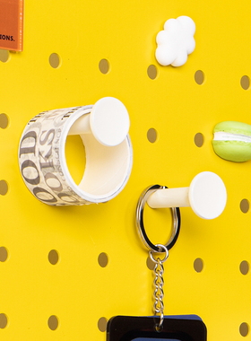 洞洞板配件-挂钩黑白两色超市货架展示孔板挂钩货架挂钩