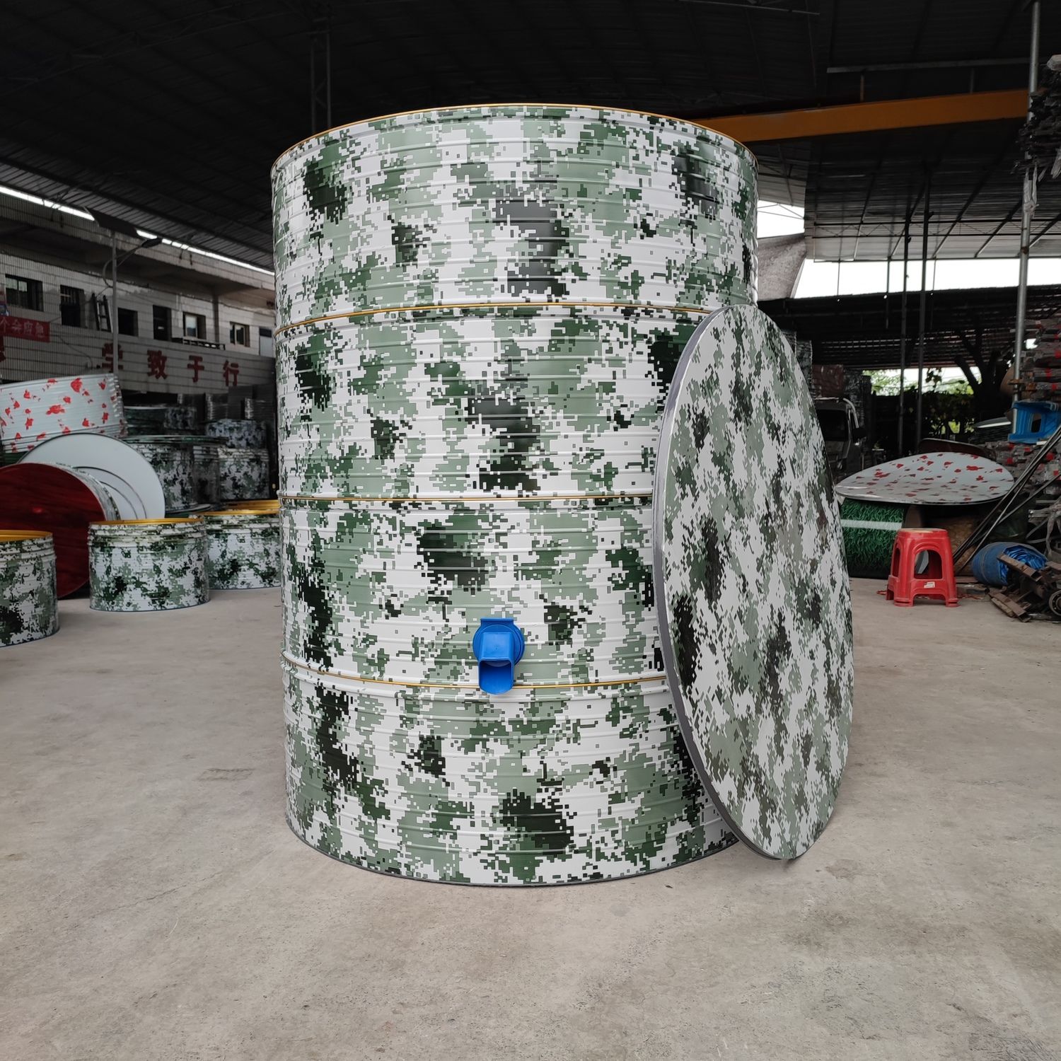 储粮仓谷仓粮食囤储存仓家用新款防潮食品级钢板储谷桶米桶加厚