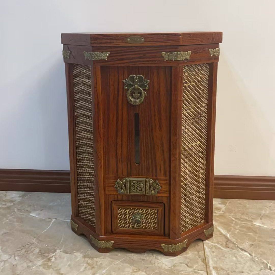 木质米缸米箱实木家居米桶家用外贸品储米箱老式米桶2025新款米桶