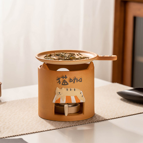 匠序中式卡通烤茶炉温茶炉烤茶盘