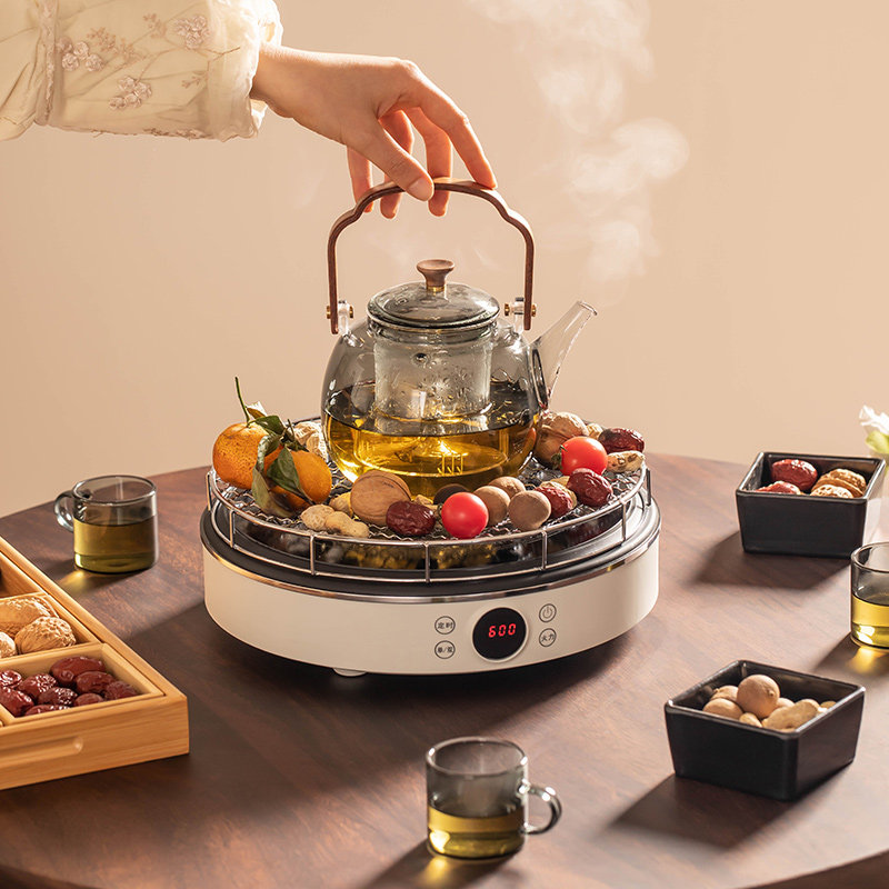 围炉煮茶家用室内烤茶电陶炉煮茶壶套装插电煮茶器煮茶炉全套网红