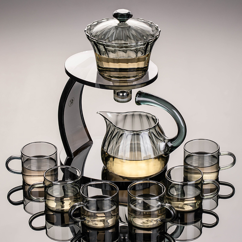 匠序玻璃自动茶具套装2025新款