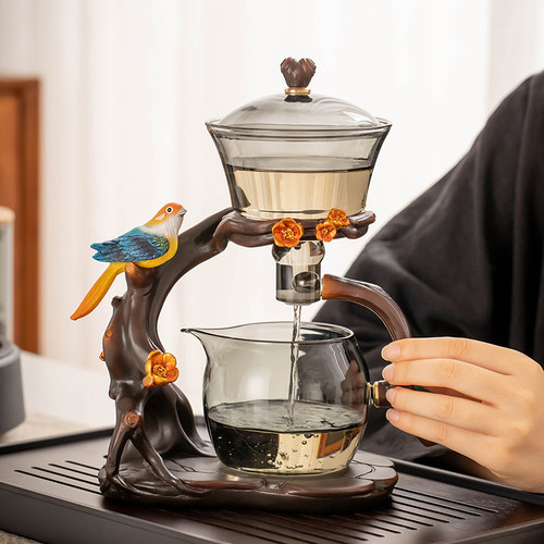 玻璃全自动茶具套装磁吸茶壶