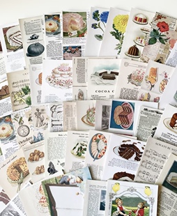 【买四送一】韩国popo factory大便签分装轻复古蛋糕手帐素材5p